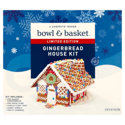 Bowl & Basket Gingerbread House Kit Limited Edition, 27 oz