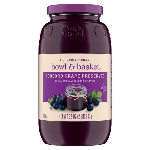 Bowl & Basket Concord Grape Preserves, 32 oz