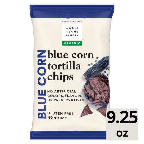 Wholesome Pantry Organic Blue Corn Tortilla Chips, 9.25 oz