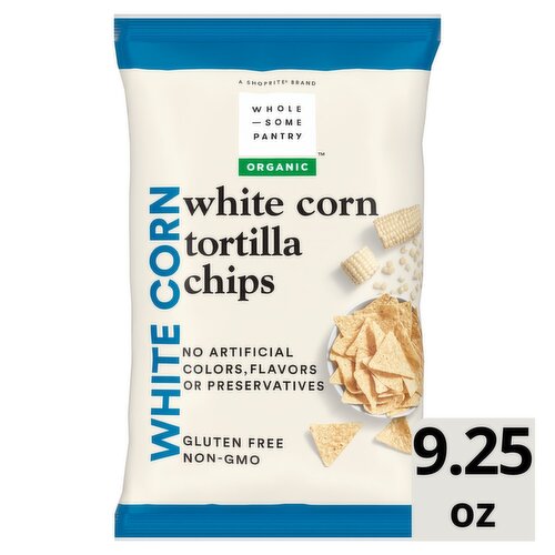 Wholesome Pantry Organic White Corn Tortilla Chips, 9.25 oz