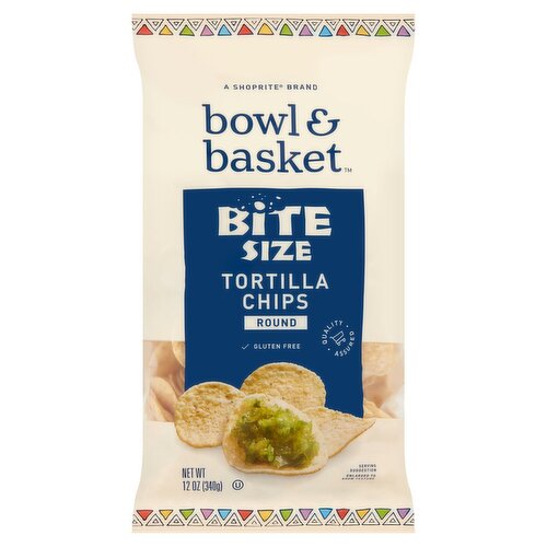 Bowl & Basket Round Bite Size Tortilla Chips, 12 oz