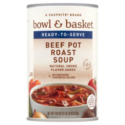 Bowl & Basket Ready-to-Serve Beef Pot Roast Soup, 18.8 oz