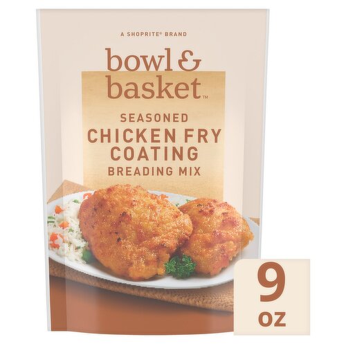 Bowl & Basket Seasoned Chicken Fry Coating Breading Mix, 9 oz