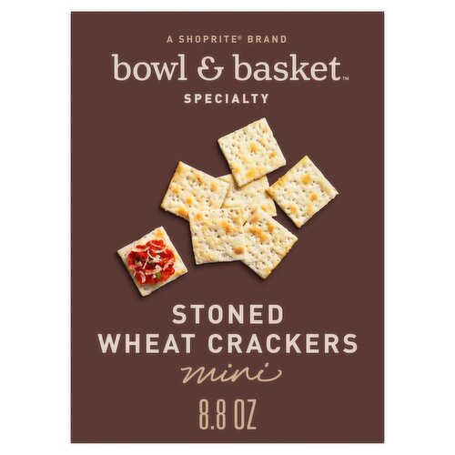 Bowl & Basket Specialty Mini Stoned Wheat Crackers, 8 oz