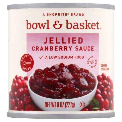 Bowl & Basket Jellied Cranberry Sauce, 8 oz