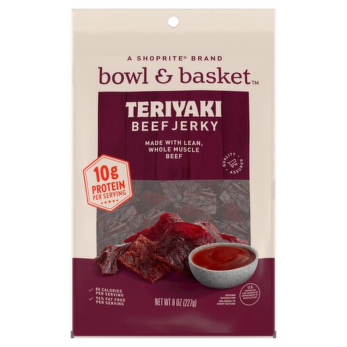 Bowl & Basket Teriyaki Beef Jerky, 8 oz