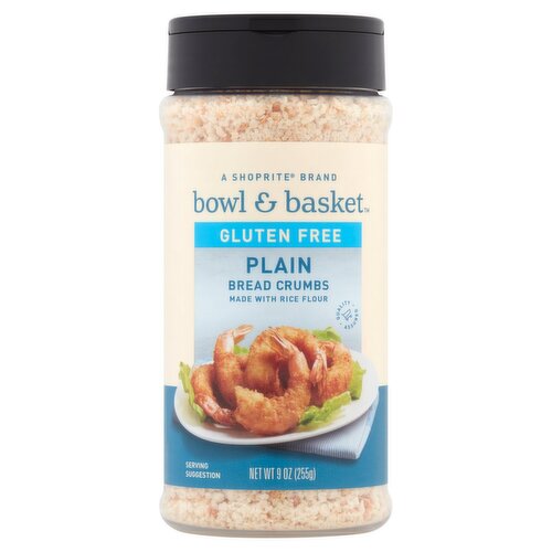 Bowl & Basket Gluten Free Plain Bread Crumbs, 9 oz