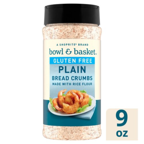 Bowl & Basket Gluten Free Plain Bread Crumbs, 9 oz