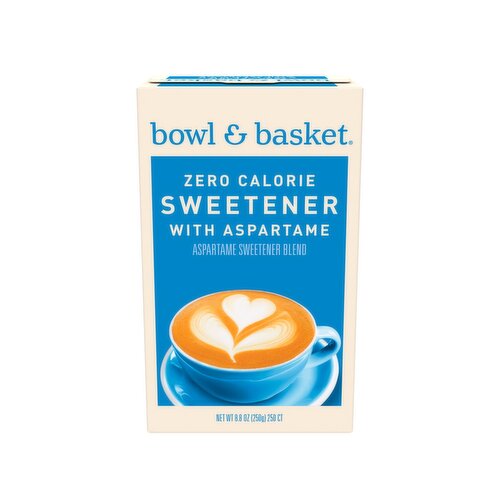Bowl & Basket Zero Calorie Sweetener with Aspartame, 250 count, 8.8 oz