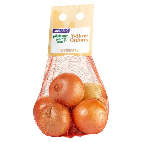 Wholesome Pantry Organic Yellow Onions, 32 oz