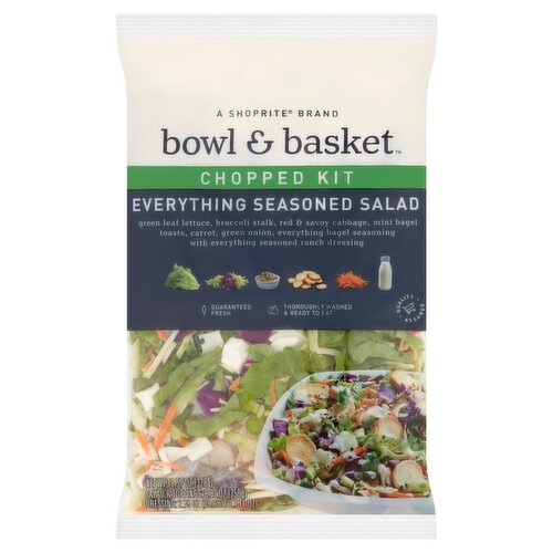 Bowl & Basket Everything Seasoned Salad Chopped Kit, 11.57 oz