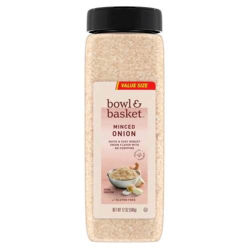 Bowl & Basket Minced Onion Value Size, 12 oz