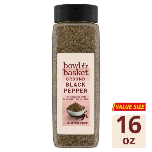Bowl & Basket Ground Black Pepper Value Size, 16 oz