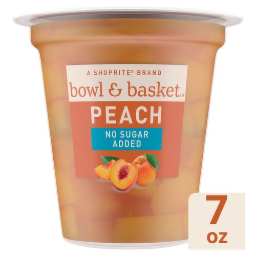 Bowl & Basket Peach Chunks in Artificially Sweetened Water, 7 oz