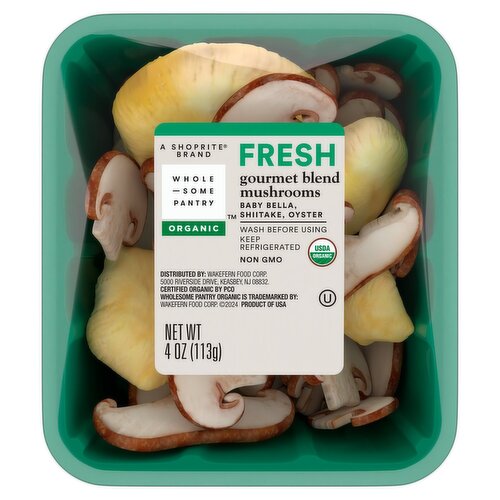 Wholesome Pantry Organic Fresh Gourmet Blend Mushrooms, 4 oz