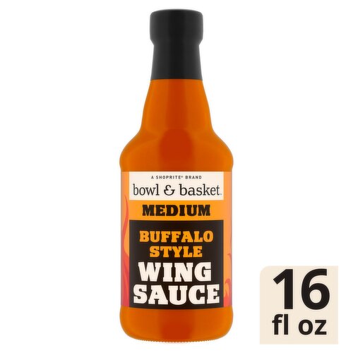 Bowl & Basket Medium Buffalo Style Wing Sauce, 16 fl oz