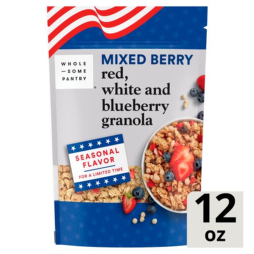 Wholesome Pantry Mixed Berry Red, White and Blueberry Granola, 12 oz