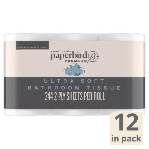 Paperbird Premium Ultra Soft Bathroom Tissue, 12 count