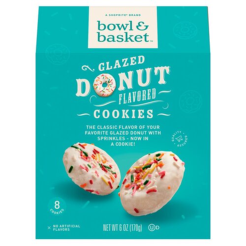 Bowl & Basket Glazed Donut Flavored Cookies, 6 oz
