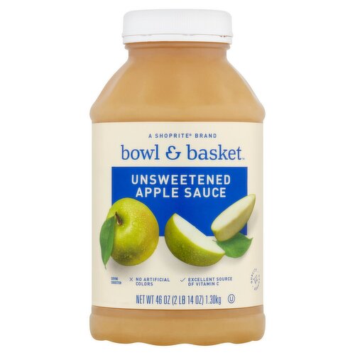 Bowl & Basket Unsweetened Apple Sauce, 46 oz