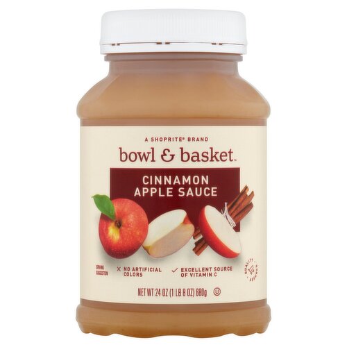 Bowl & Basket Cinnamon Apple Sauce, 24 oz