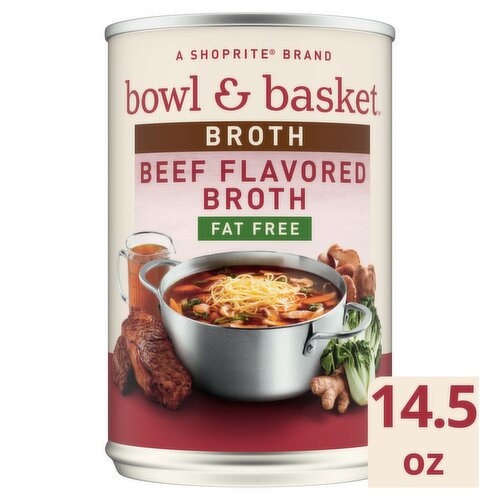 Bowl & Basket Beef Flavored Broth, 14.5 oz