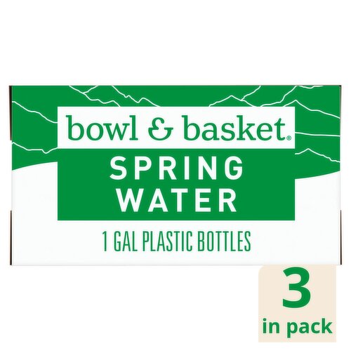 Bowl & Basket Spring Water, 1 gal, 3 count