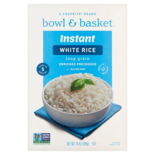 Bowl & Basket Instant Long Grain White Rice, 14 oz