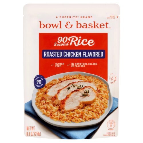 Bowl & Basket 90 Second Roasted Chicken Flavored Rice, 8.8 oz
