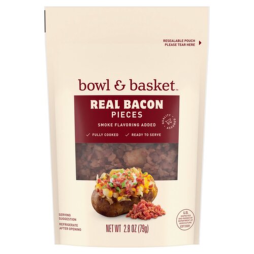 Bowl & Basket Real Bacon Pieces, 2.8 oz