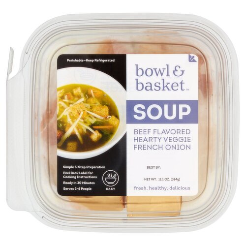 Bowl & Basket Beef Flavored Hearty Veggie French Onion Soup, 11.1 oz