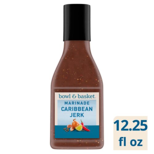 Bowl & Basket Caribbean Jerk Marinade, 12.25 fl oz