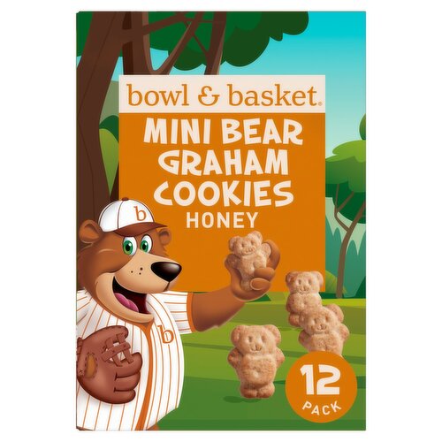 Bowl & Basket Honey Mini Bear Graham Cookies, 1 oz, 12 count
