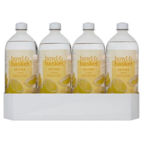Bowl & Basket Lemon Seltzer, 33.8 fl oz, 12 count