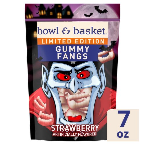 Bowl & Basket Strawberry Gummy Fangs Limited Edition, 7 oz