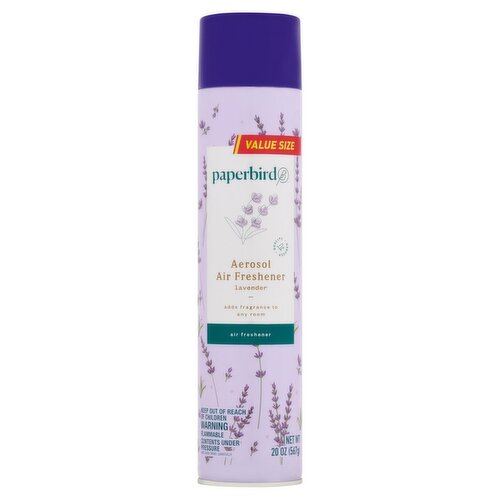 Paperbird Lavender Aerosol Air Freshener Value Size, 20 oz