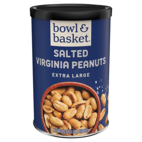 Bowl & Basket Extra Large Salted Virginia Peanuts, 20 oz