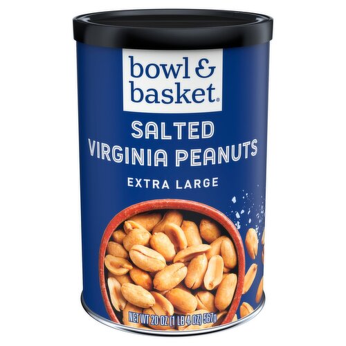 Bowl & Basket Extra Large Salted Virginia Peanuts, 20 oz