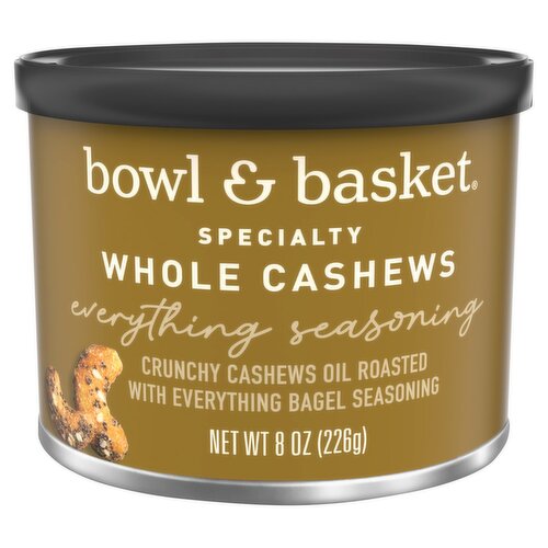 Bowl & Basket Specialty Everything Seasoning Whole Cashews, 8 oz