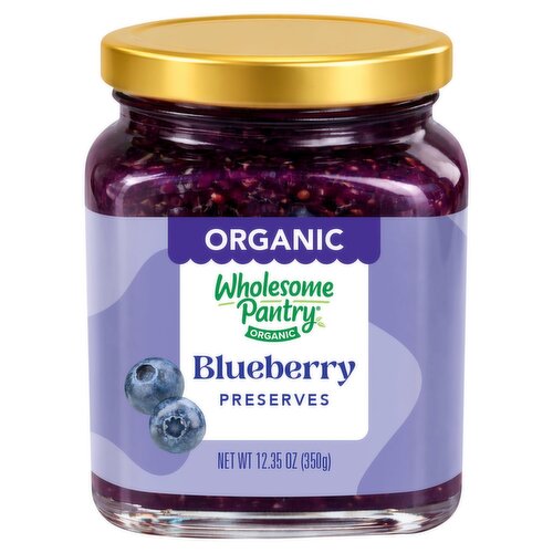 Wholesome Pantry Organic Blueberry Preserves, 12.35 oz