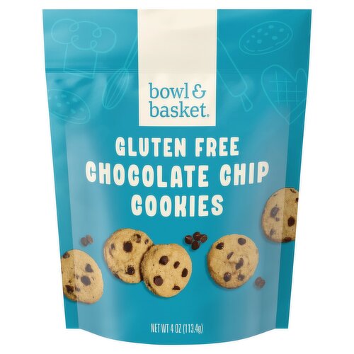 Bowl & Basket Gluten Free Chocolate Chip Cookies, 4 oz