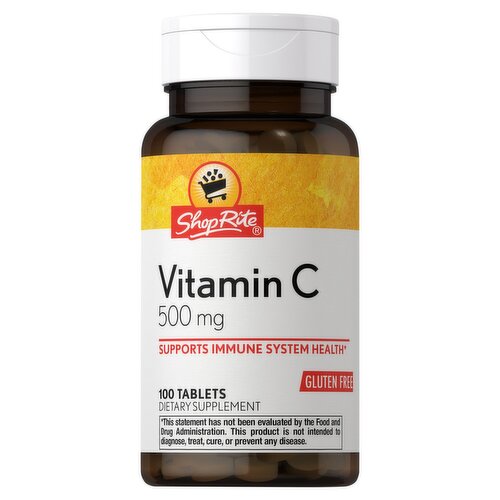 ShopRite Vitamin C Dietary Supplement, 500 mg, 100 count