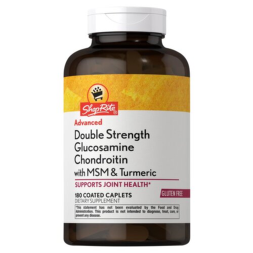 ShopRite Advance Double Strength Glucosamine Chondroitin Dietary Supplement, 180 count