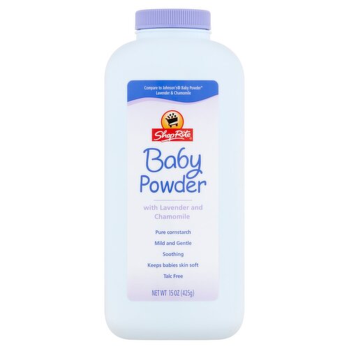 ShopRite Baby Powder with Lavender and Chamomile, 15 oz