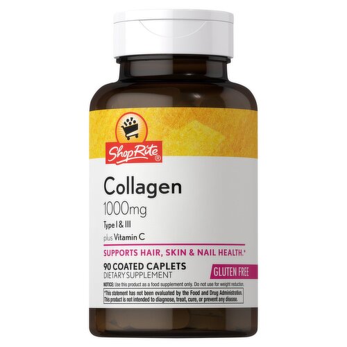 ShopRite Collagen Dietary Supplement, 1000 mg, 90 count