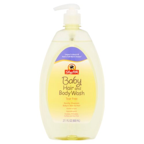 ShopRite Tear Free Baby Hair and Body Wash, 27.1 fl oz