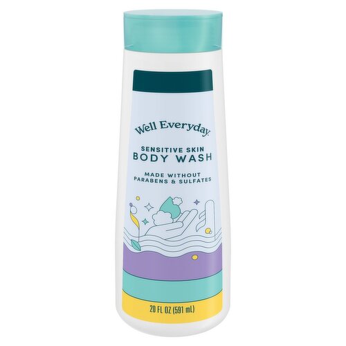 Well Everyday Sensitive Skin Body Wash, 20 fl oz