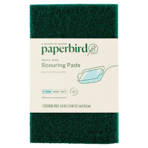 Paperbird Heavy Duty Scouring Pads, 2 count