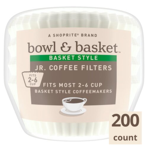 Bowl & Basket Basket Style Jr. Coffee Filters, 200 count