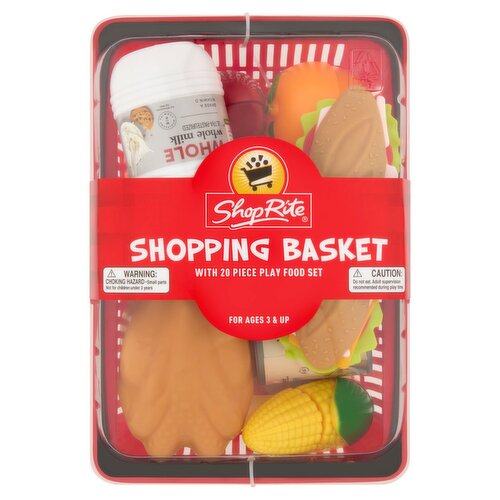 ShopRite Shopping Basket with Play Food Set